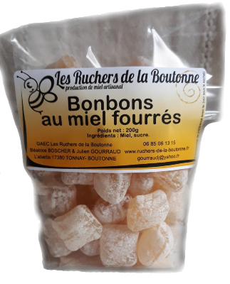 Bonbon au miel fourrés